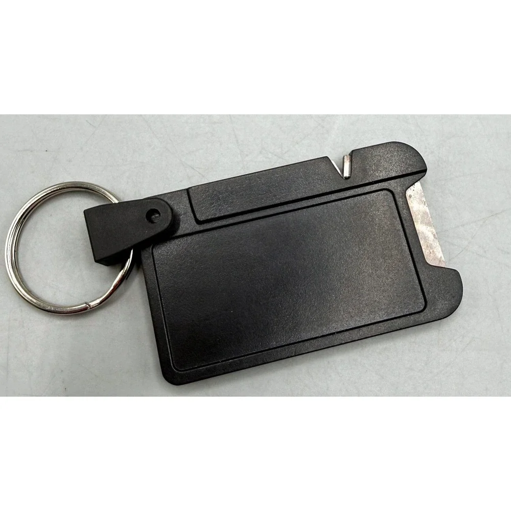 Victorinox Swiss Army Dual Knife Sharpener Keychain Black Card Tool 4.3323